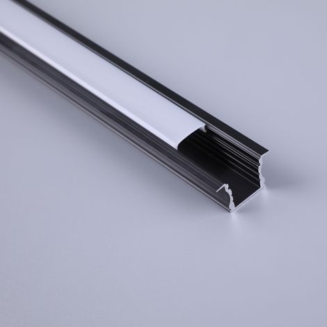 Mantra Perfil de aluminio para empotrar negro 200017.315,3mm -TIRAS LED STRIPS- (1/2)