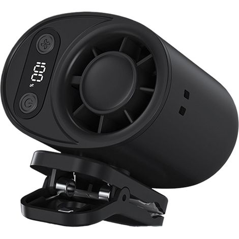 Ventilateur à Pince Rechargeable Réglable Silencieux, Mini Ventilateur Clip Portable USB, Appareil de Fraîcheur Mains Libres pour Trajet, Voyage, Camping, Golf, Plage, Festival et Cyclisme (1/5)