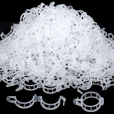 100 PCS Plante Clips à Suspendre, inces de Jardin pour tomates et légumes de Vigne Clipsplant Support (1/5)