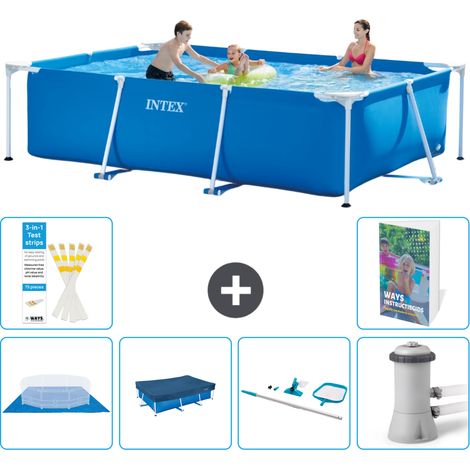 Rechteckiger Frame Pool - 300x200x75 cm - 7-teilig S51