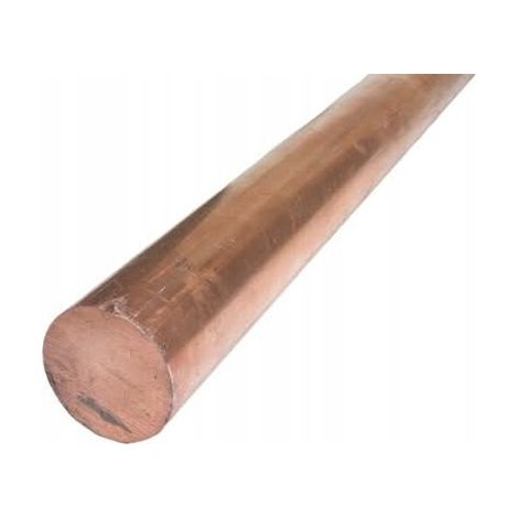 Asta di rame, rame, diametro 30, lunghezza 100 cm (1/5)