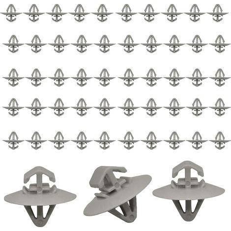 Packung mit 50 robusten Kunststoff-Ersatzclips für die Seitenverkleidung der Türverkleidungen von Vauxhall Vivaro, Renault, Nissan, Opel und Iveco