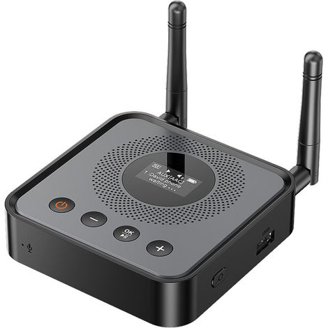 Adaptateur Audio Bluetooth 5.3 - Émetteur TV avec Entrée Optique Coaxiale AUX RCA - Sortie Double pour 2 Casques ou Enceintes - Réglage Volume Intégré - 1 Pièce (1/5)