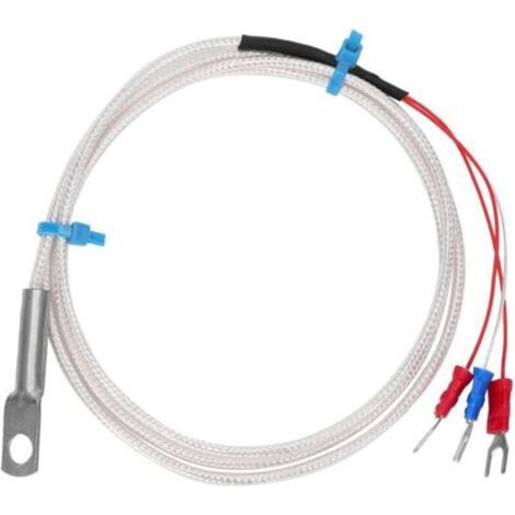 SMD PT100 Temperaturfühler, knopfförmiger Thermistorwiderstand, Hochtemperatur-Messfühler, runder Lochanschluss für Kraftwerke (5 m)