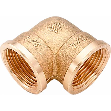 Gomito in ottone da 3/4"