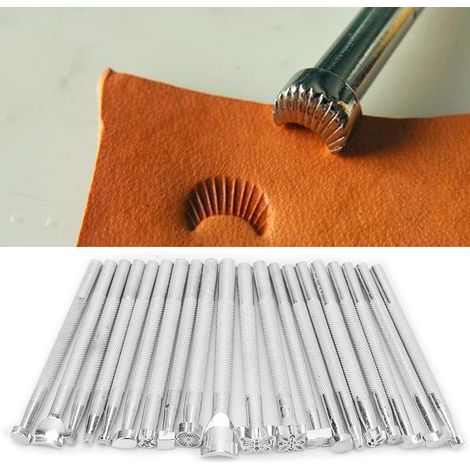 Kit de 20 poinçons à cuir multifonctions pour la création artisanale en cuir (1/3)