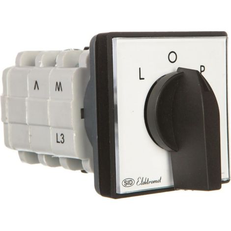 Interruptor de leva L-0-P 3P 25A IP44 con placa frontal Arc 25-42 IP-65 922527