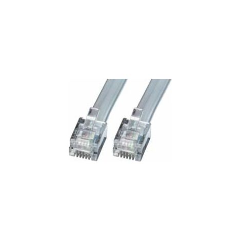 Câbles réseau et DAC LINDY RJ-11 Cable silver Pin-Connection 15m