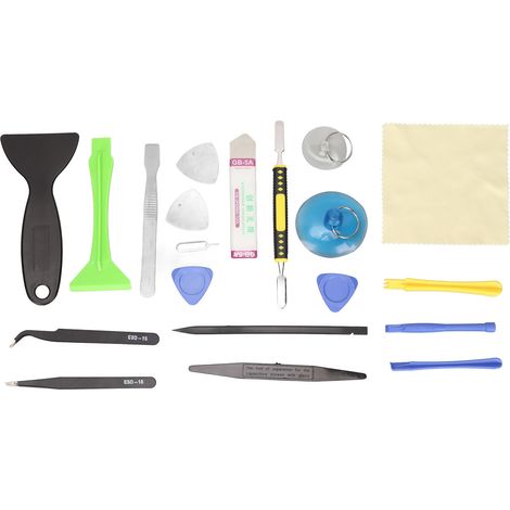 Kit de 20 outils de levage pour écran électronique, réparation de téléphone portable, ordinateur portable, caméra, lunettes et montre. (1/5)