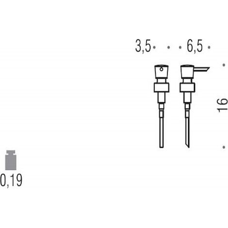 COLOMBO DESIGN Land erogatore spandisapone cromato codice prod: B93610CR