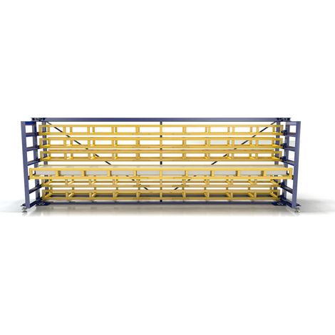 RR Industrietechnik Kassetten Schubfachregal RKS 6420x955x2200mm 6 Etagen