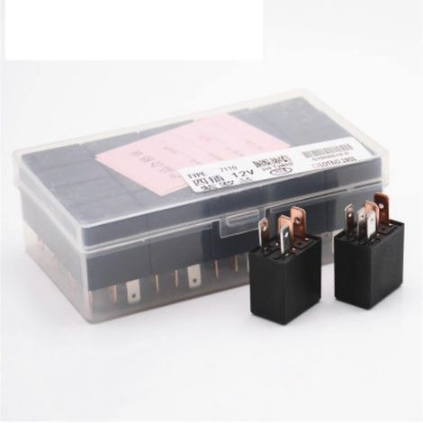 Relais automobile miniature 12V/24V 4 broches/5 broches, 40A, compatible avec la modernisation des véhicules et les systèmes électriques automobiles. (1/5)