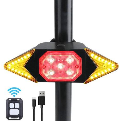 Fahrradrücklichter, wasserdichte Fahrradrücklichter mit drahtloser Fernbedienung, Fahrradblinker