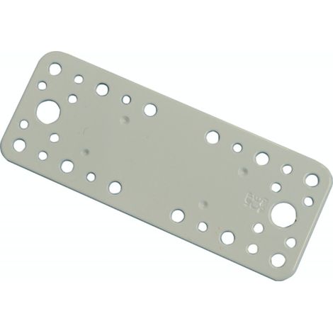 PIASTRA PER TRAVI DIRITTA 170X65MM ACCIAIO BIANCO