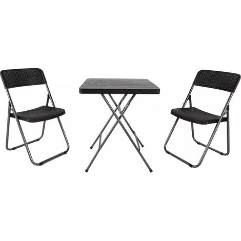 Linder Exclusiv Set da giardino BISTRO SET Nero