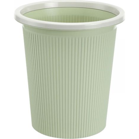 1 Poubelle avec couvercle, pression circulaire, 13 gallons, pour salle de bain, chambre, bureau (1/5)