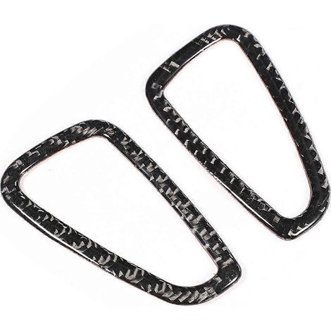 2 pièces Cadre de grille d'aération de tableau de bord Cache de sortie d'air Garniture en fibre de carbone Compatible avec Chevrolet Camaro 2017-2019 (1/4)
