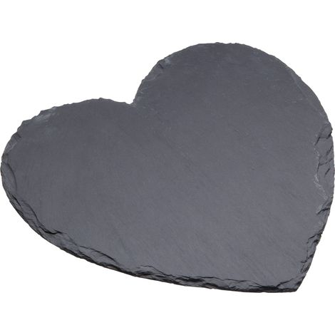 ARTESÀ Kitchencraft Ardoise de cuisine avec motif en forme de cœur 25 x 25 cm