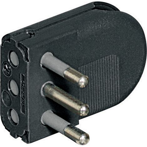 Spina Salvaspazio 2P+T 10A Grigio Kit (Bticino Cod. S2495Tge)