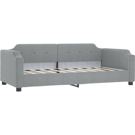 Maison Exclusive - Letto da Giorno Grigio Chiaro 100x190 cm in Tessuto (1/5)