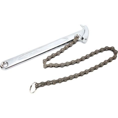 Clé à chaîne de 9 pouces, pince à tuyau réglable, cliquet réversible, raccords d'outils de filtre à huile (1/5)