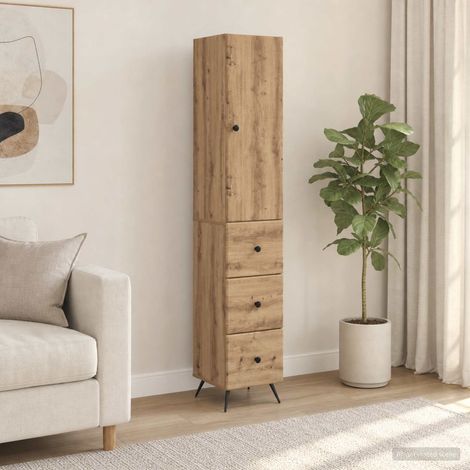 vidaXL Schrankset 2 Stk. 34,5 x 34,5 x 90 cm Holzwerkstoff (1/5)