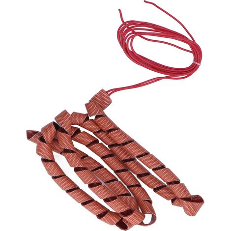 Ruban chauffant spiralé en silicone pour tuyaux, protection contre le gel, 220 V, 70 W, diamètre extérieur 10 mm (0,39 po) (1/5)
