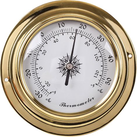 Thermomètre, hygromètre, baromètre, horloge des marées