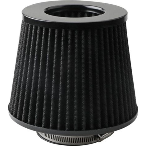 Filtro aria da 76 mm, testa a fungo, scarico, aspirazione, universale, per auto, nero (1/4)