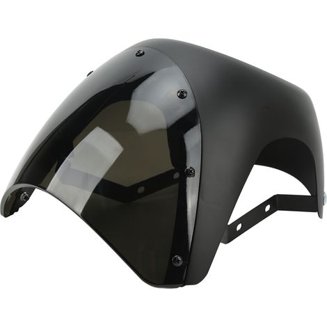 Phare avant moto 7 pouces, surface lisse anti-âge, universel feux ronds, carénage moto noir mat (1/5)