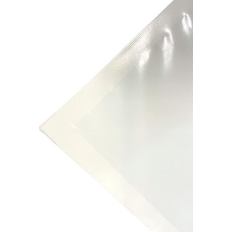 TENDAGGIMANIA Telo in PVC in alta grammatura 650 g/mq - impermeabile al 100% - Ignifugo, Anti UV, Antivento, Antipioggia, Antistrappo - Vendita al mezzo metro lineare - Colore: Bianco -250cm (1/5)