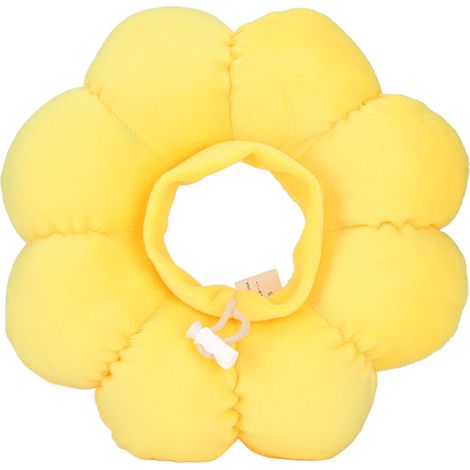 Collar protector ajustable con forma de girasol, de tela transpirable, para gatos y perros, talla pequeña. (1/5)