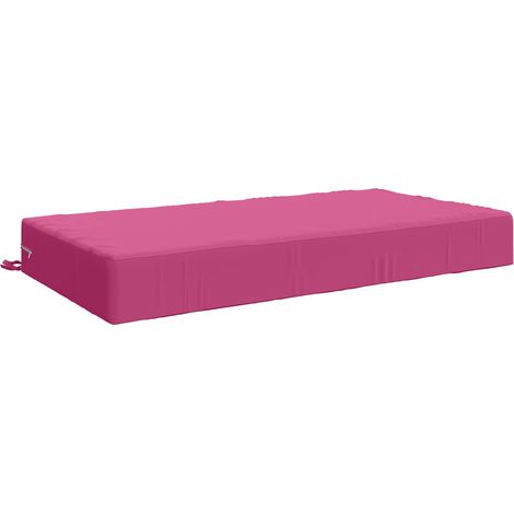 Coussin d'assise d'extérieur 100 % polyester Rose 120 x 60 x 15 cm (1/5)