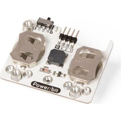Whadda Módulo de alimentación para Micro: Bit, placa de expansión, funciona con celda de botones, timbre (1/3)