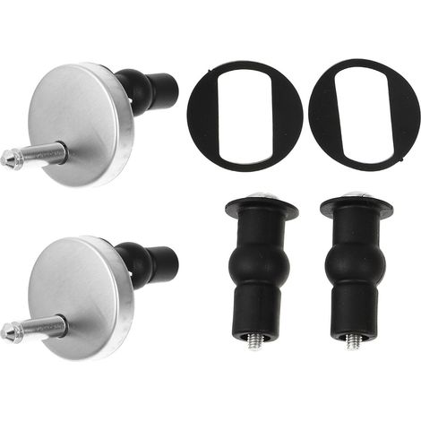 Kit de Fixation 1 Set pour Abattant Wc Vis, Acier Inoxydable (1/5)