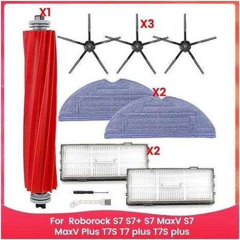 Pièces de rechange pour aspirateur robot Roborock S7, S7+, S7 MaxV, S7 MaxV Plus, T7S, T7 Plus, T7S Plus : brosse F (1/5)