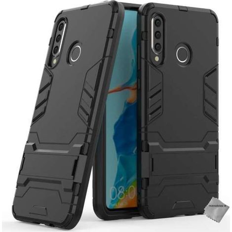 Coque rigide anti choc pour Huawei P30 Lite + verre trempe - NOIR