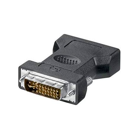 Goobay DVI-I M / VGA F DVI-I 12+5 D-Sub Schwarz - Kabeladapter (DVI-I 12+5, D-Sub, Stecker/Buchse, Schwarz) (1/3)