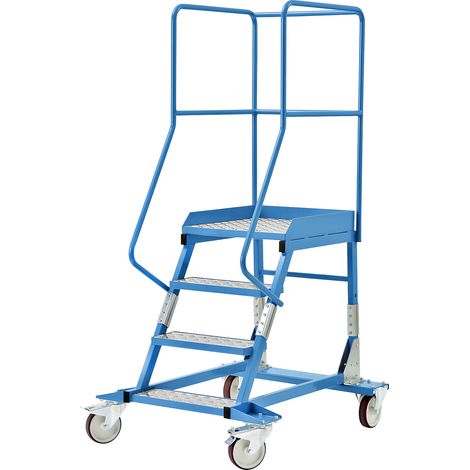 eurokraft pro, Plate-forme mobile, marches en aluminium, 4 (1/5)