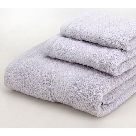 Handtuchset (2 quadratische Handtücher + 2 normale Handtücher + 2 Badetücher) 100 % Baumwolle Geschenkidee für Erwachsene Besonders saugfähig, fü (1/5)