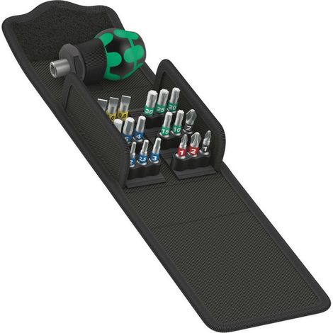 Wera 05057471001 Kraftform Kompakt Stubby 1 19 Pce Screwdriver Bit Set PH/PZ/TX/SL/HX (1/4)