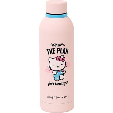 Mr. Wonderful – Bottiglia Termica Hello Kitty 500 ml in Acciaio Inossidabile – Mantiene le Bevande Fredde 24h e Calde 12h – Bottiglia Isolante con Design Carino – Hello Kitty (1/3)