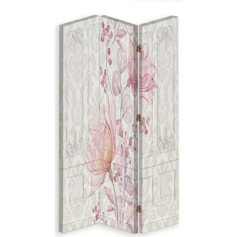 Paravento bilaterale 360, Fiori barocchi - 110x170 (1/5)