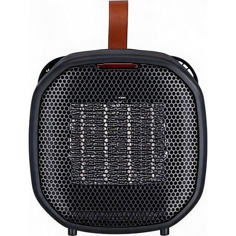 Radiateur en céramique - 2 niveaux de réglage, 1200 W, norme européenne, PP, noir (1/2)