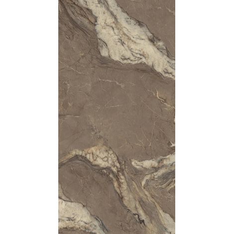 Carrelage sol / mur effet marbre BERRY BROWN l.60 x L.120 cm Brillant LIMCARO