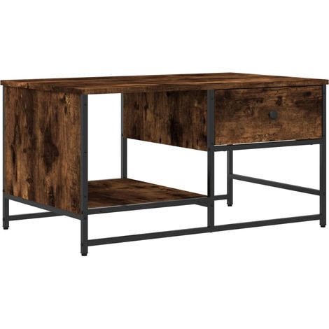 Maison Exclusive - Couchtisch Räuchereiche 85,5x51x45 cm Holzwerk