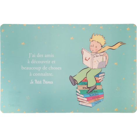 Set de table vert Le Petit Prince de St Exupéry 43 cm