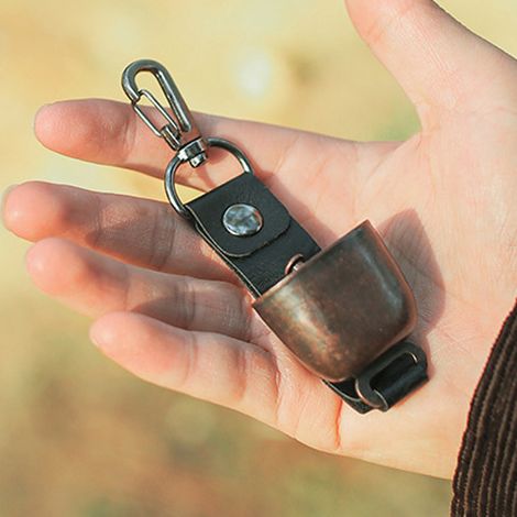 Petite cloche Portable ultralégère, décoration de Camping en plein air, carillon éolien en métal, tente suspendue de voiture (1/5)