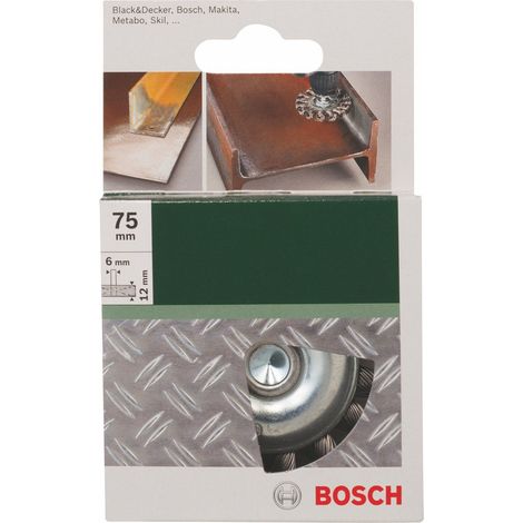 Brosse circulaire pour perceuse Fils torsadés - 6 x 75 mm - 2609256533 (1/3)