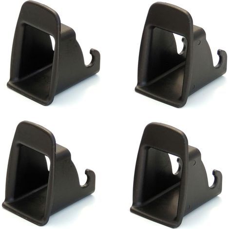 Isofix guide d'installation, système de fixation universel pour sièges de voiture, noir (4 pièces, noir) (1/5)